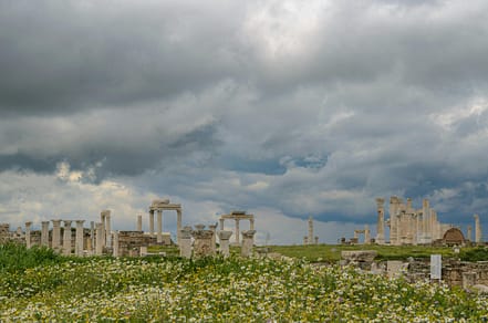 pexels-photo-37163766-37163766 Explore the historic ruins of Laodicea with dramatic skies in Denizli, Türkiye.