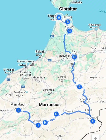 mapa norte marruecos 8